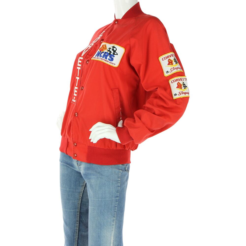 Vintage Red Bomber Jacket with Yellow Graphic - Picture 7 of 13